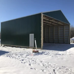 40x40x16 Post Frame Commercial Equipment Storage Building built in Cooking Lake